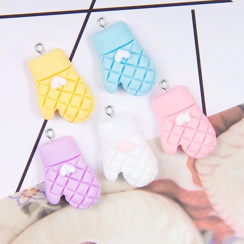 Jewelry Making Gloves - 10 قطع من تعليقات الراتنج على