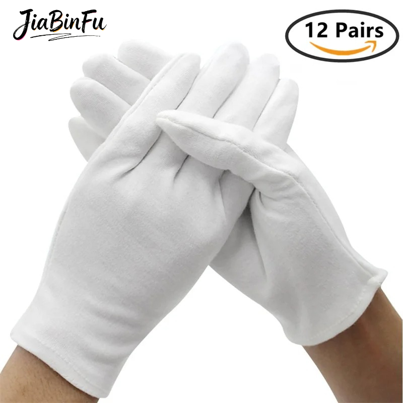 Jewelry Making Gloves - 12/6 أزواج من قفازات العمل القطنية