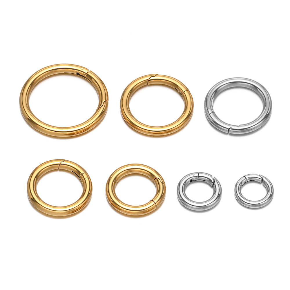 Jewelry Making Class - 2 قطعة/الوحدة جولة الربيع المشابك الفولاذ