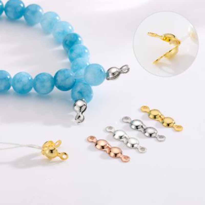4 قطع مشابك خرز طرفية من الفضة - مراجعة Jewelry Making School وسعره
