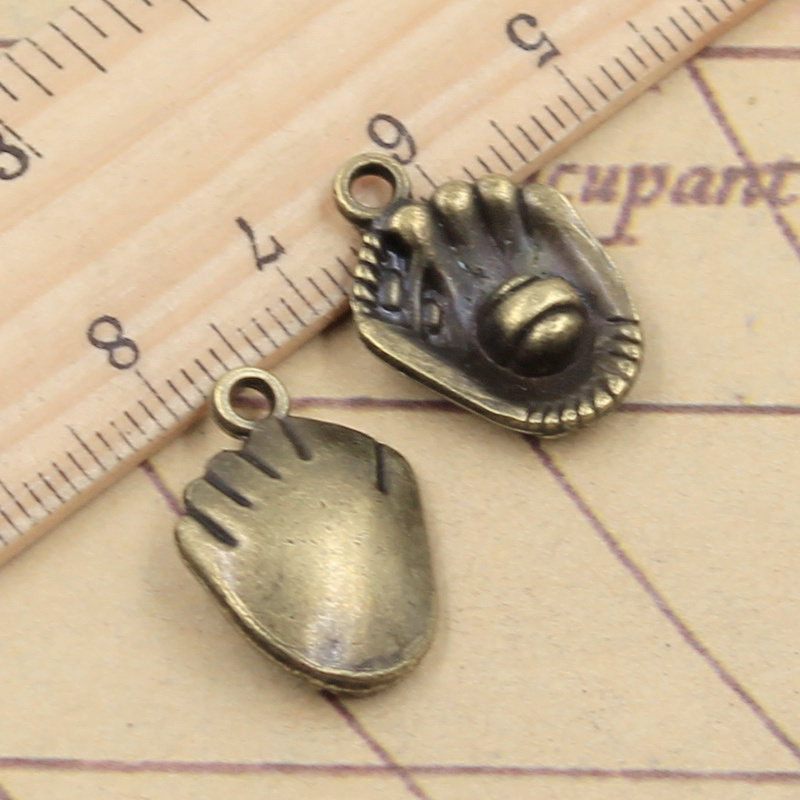 10 قطعة 3 ألوان Charms البيسبو - مراجعة Jewelry Making Gloves وسعره