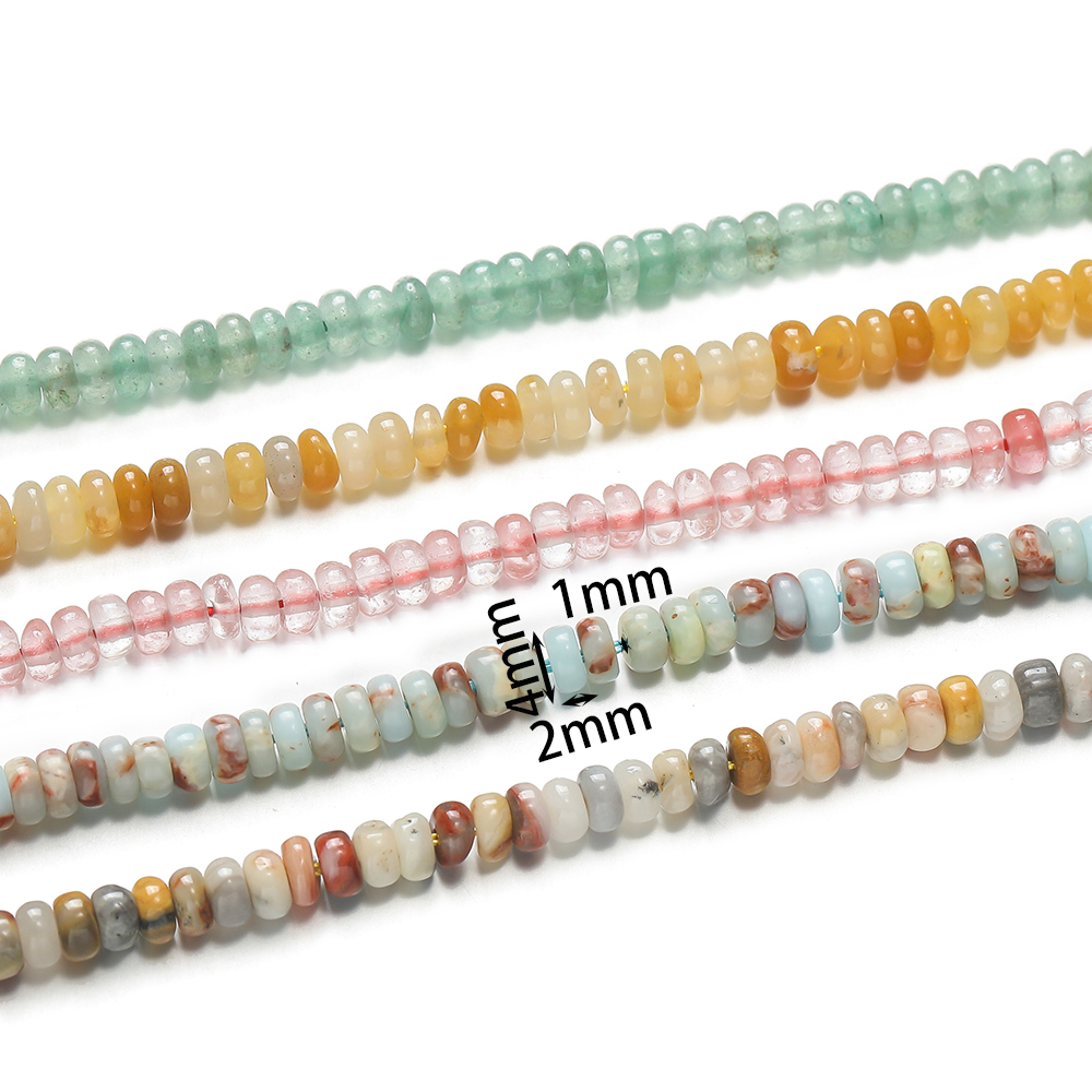 خرز حجري طبيعي مسطح ومستدير، خ - مراجعة Jewelry Making With Stones وسعره