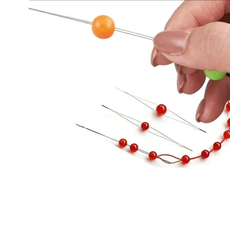 1-10 قطع إبر خرز بعين كبيرة قا - مراجعة Jewelry Making Tutorials وسعره